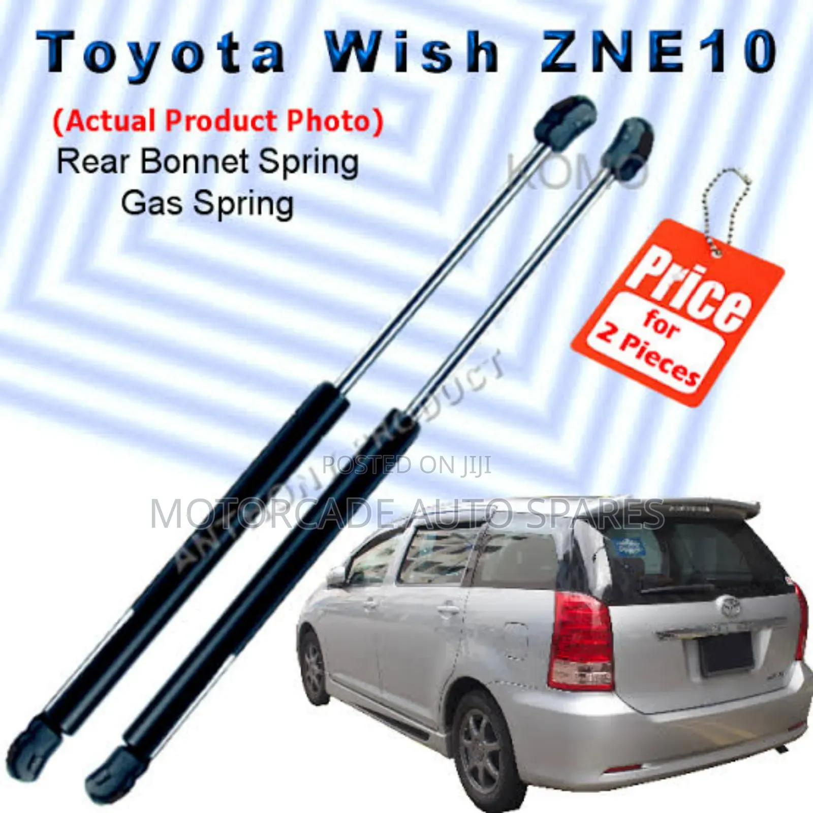 Toyota Wish 2004/2005 Boot Shocks Set