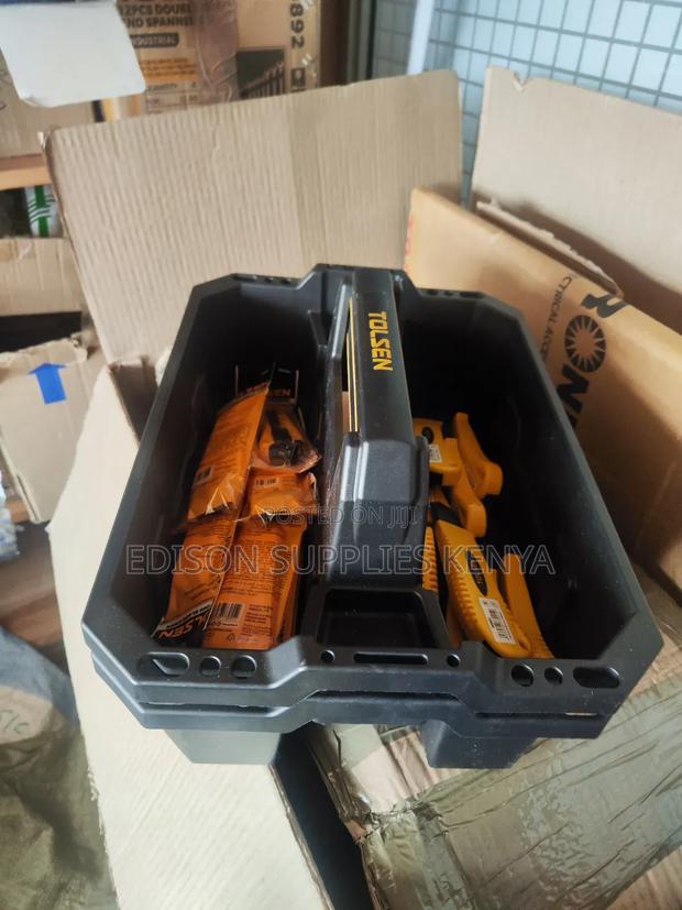 Tool Box Tolsen Toolbox Open Top Design Plastic Tool Box - thumbnail 3