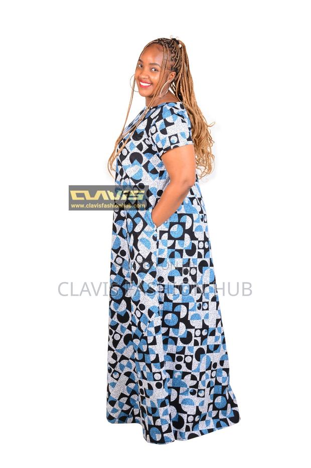 White Multicolored Maxi Dress- Free Dress- Pregnancy Friendl