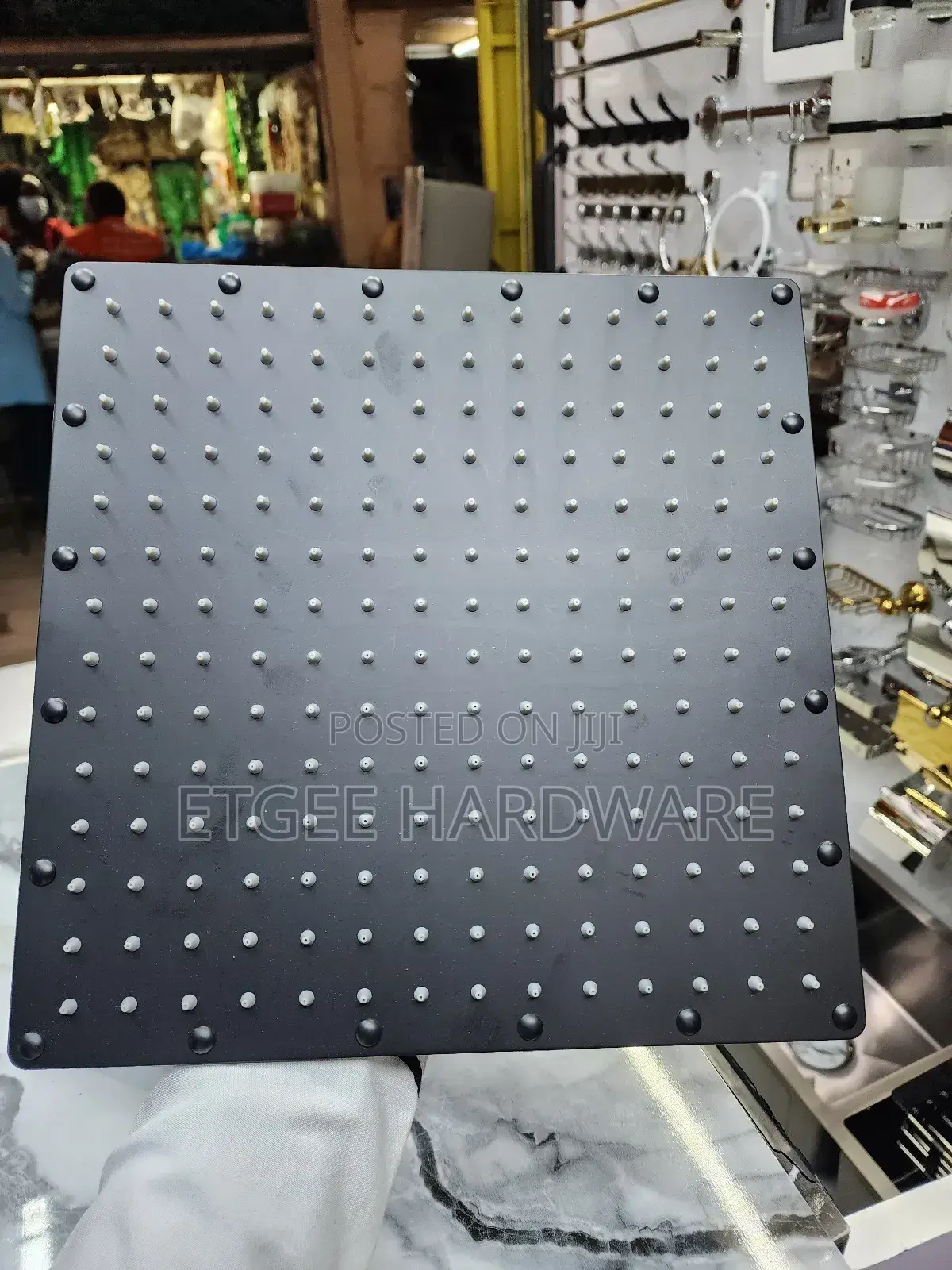 Black Rainfall Shower 12inch