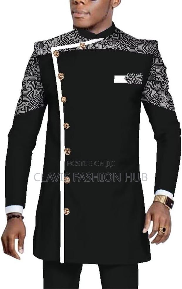 African Grooms Men Suits /Kitenge Suit