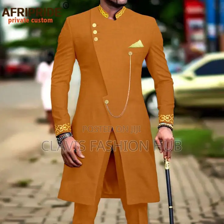 African Grooms Men Suits /Kitenge Suit
