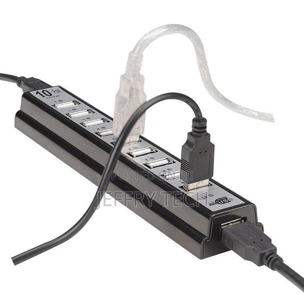 Power Adapter Usb Charger Hub Adapter Hi-Speed Multi Hub 10