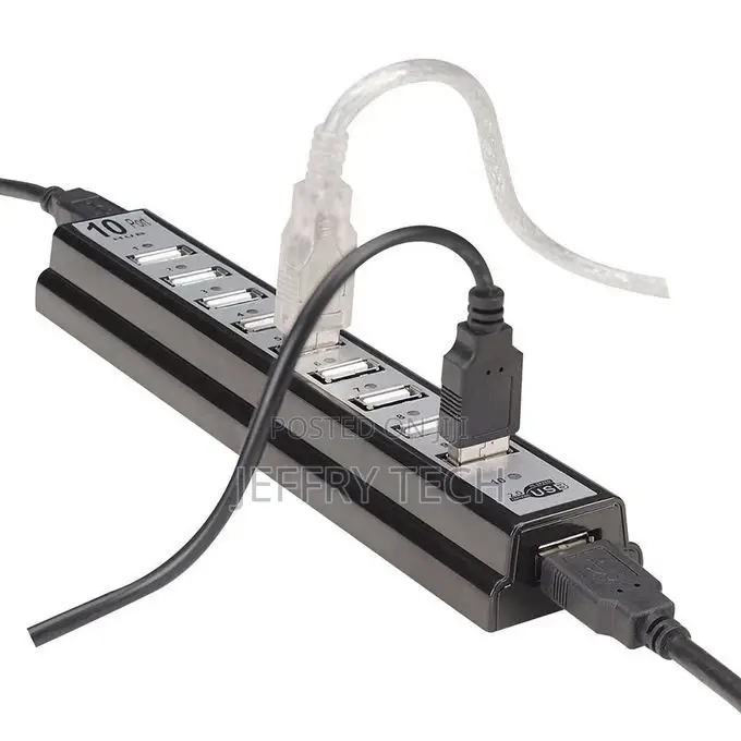 Power Adapter Usb Charger Hub Adapter Hi-Speed Multi Hub 10