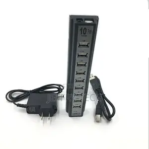Power Adapter Usb Charger Hub Adapter Hi-Speed Multi Hub 10