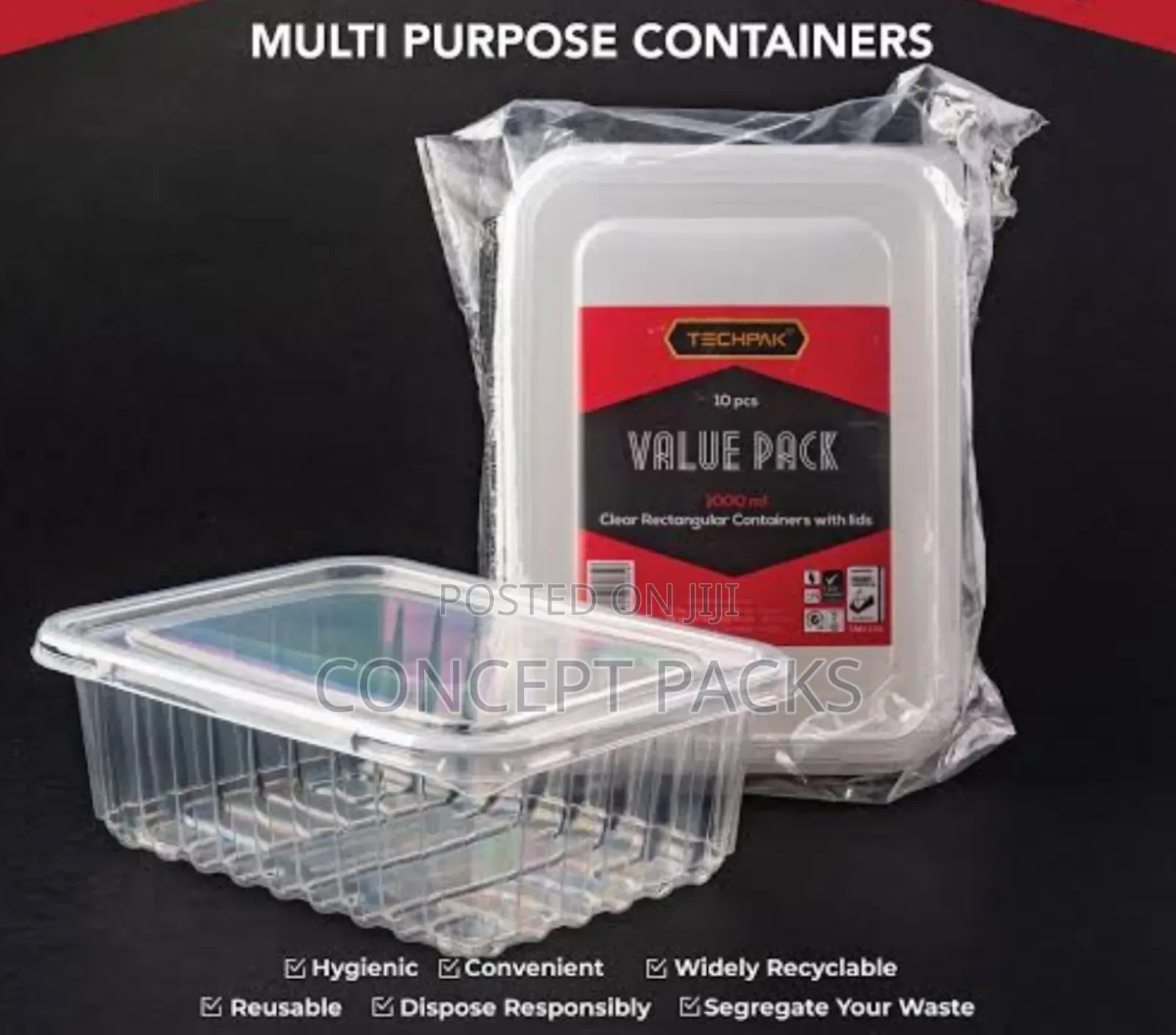 240pcs - 750 Ml PET | Multi-Purpose Containers