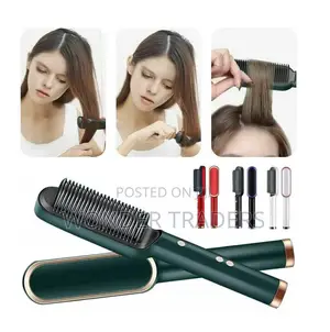 *Electric Hair Straightener Electric Hot Comb*
