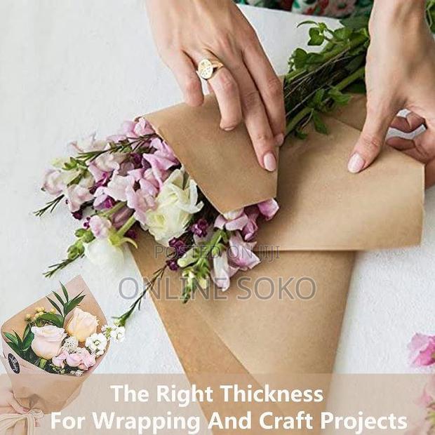 Lightweight Brown Wrapping Paper - 90 X 70cm - 225 Sheets - thumbnail 7