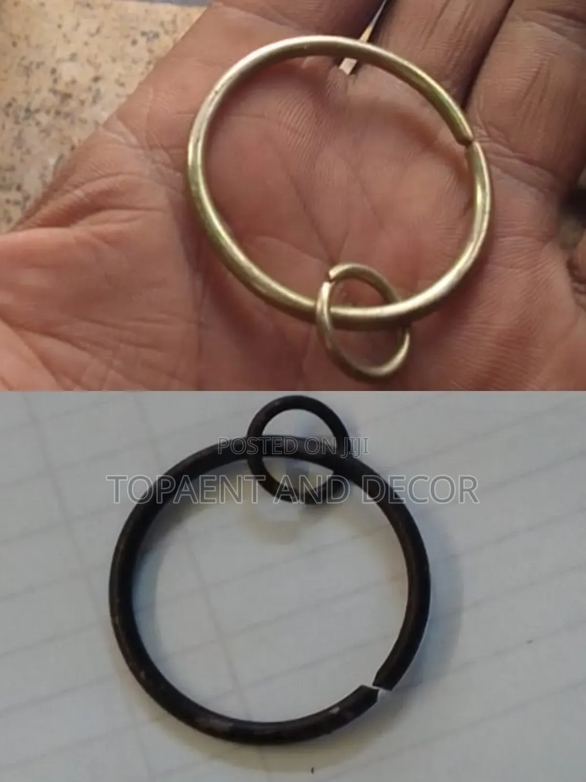Round Metallic Curtain Rings