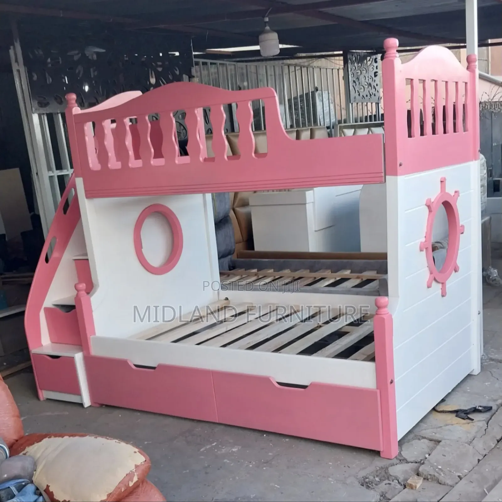 Children Double Decker With Stairs