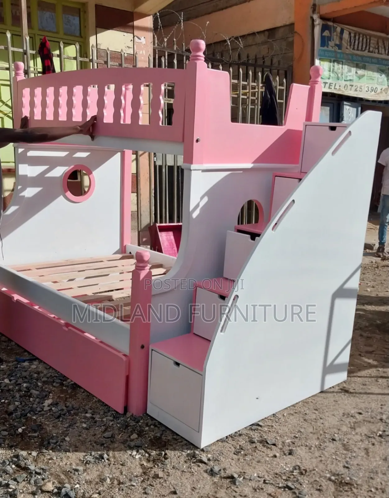 Children Double Decker With Stairs