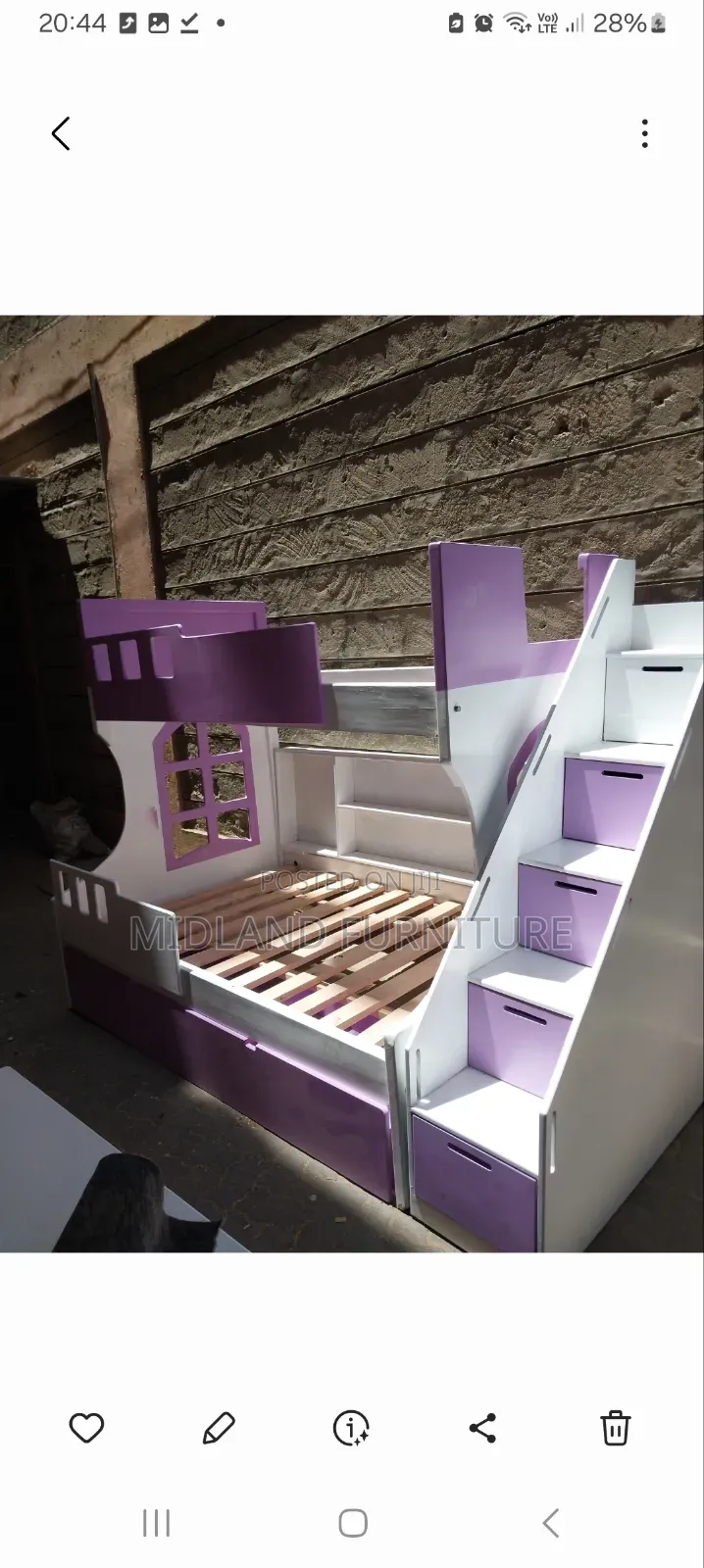 Children Double Decker With Stairs
