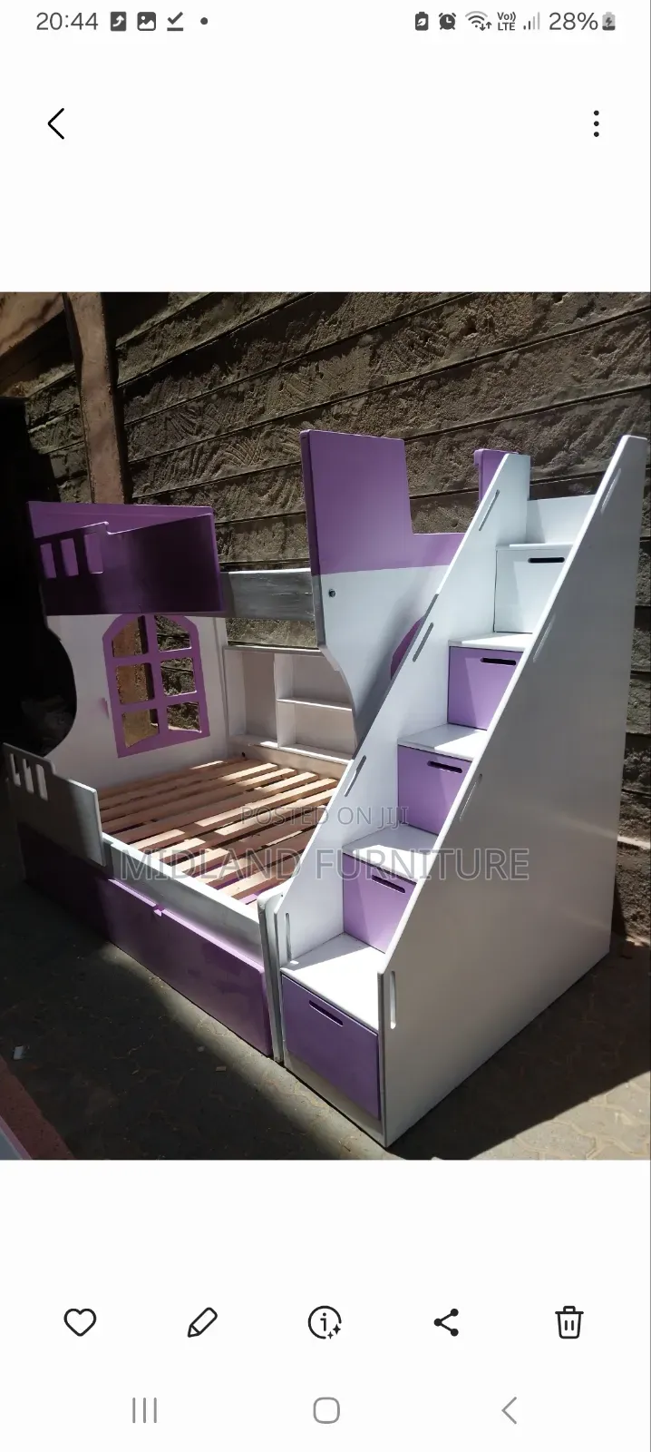 Children Double Decker With Stairs