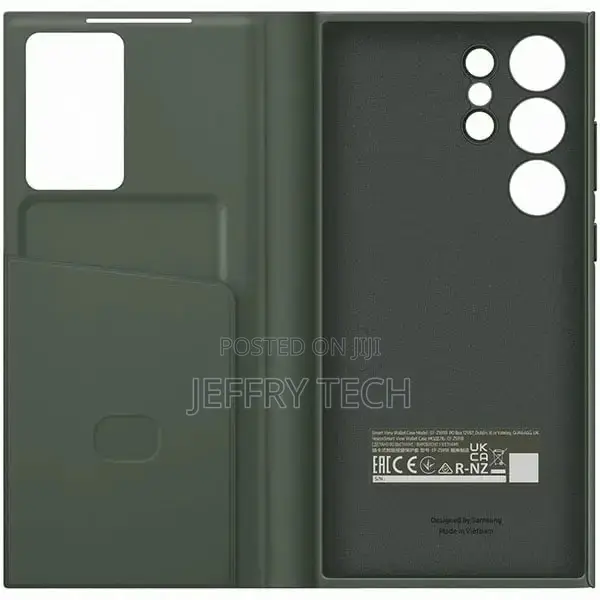 Samsung S23 Ultra Smart View Wallet Case Green
