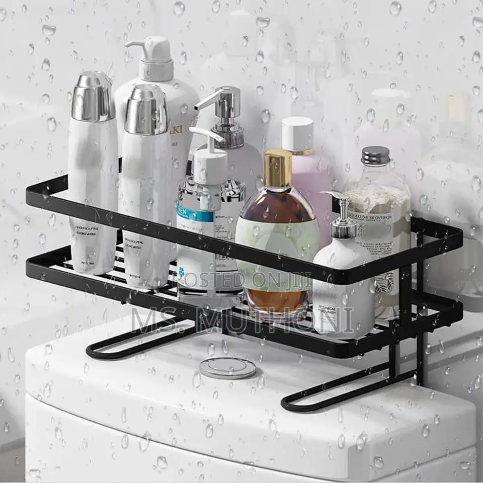 Wall Mounted , Self Adhesive Bathroom / Toilet Storage Rack