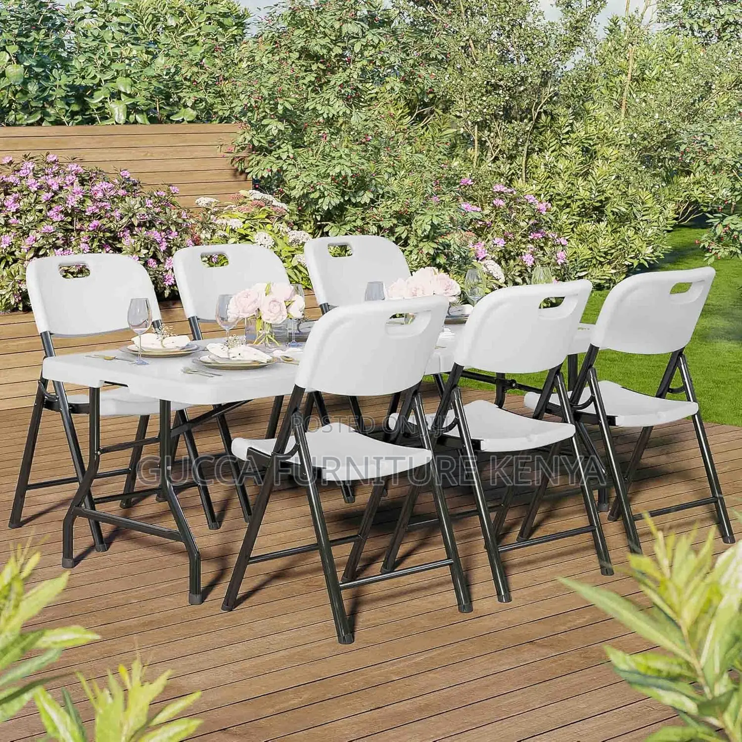 Folding Chair, Ergonomic Swiveling Back Seat
