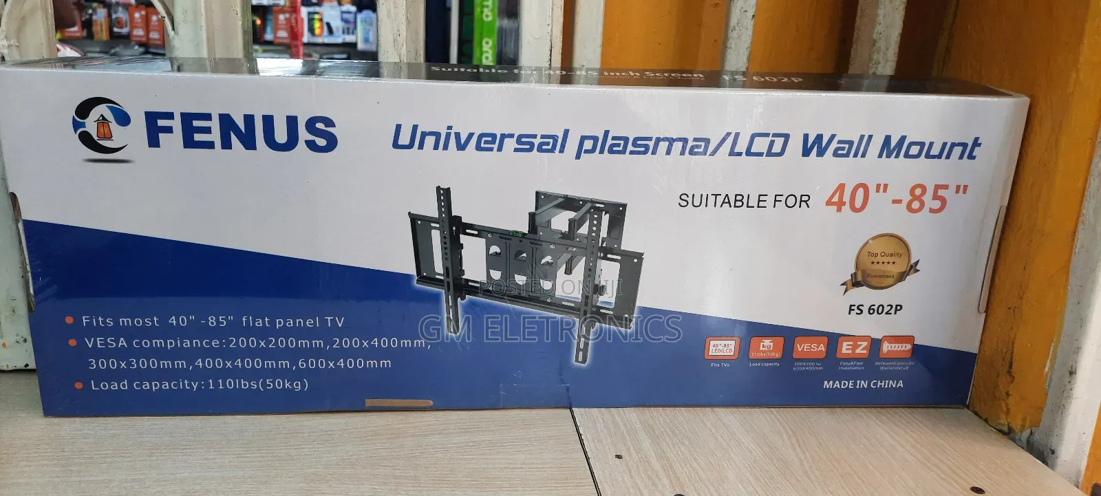 Double Arm TV Bracket Full Motion Elegant Design.