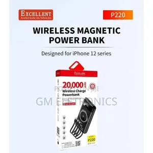 Excellent 20000mah Wireless Magnetic Powerbank P220( Black)