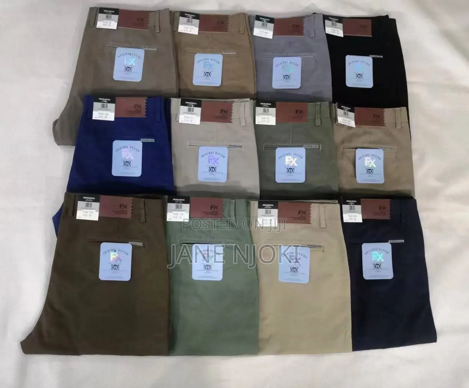 Men Khaki Hard Trousers