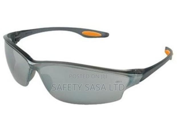 Silver Tint Safety Spectacles With UV Protection - main view