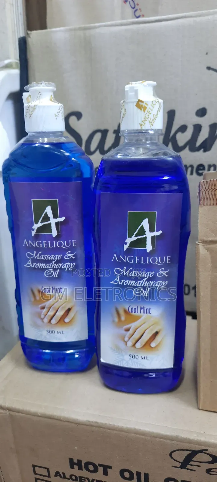 New Angelique Massage Aromatherapy Oil Cool Mint 500ML