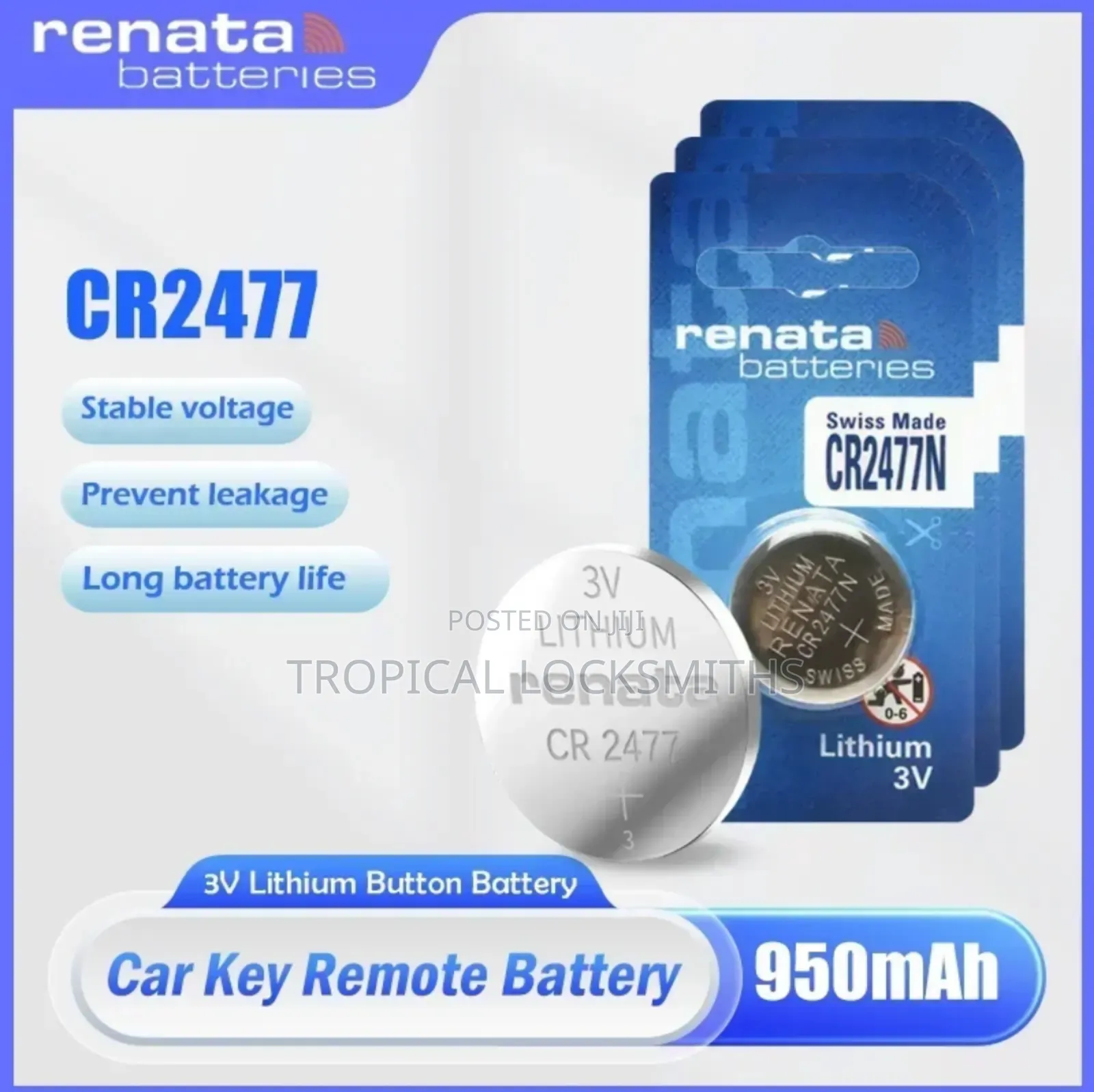 Cr 2450N/Cr 2477N Batteries