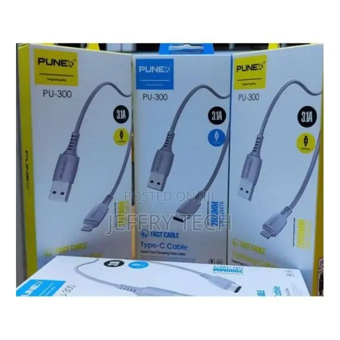 Punex 2 Meter Long Type C Charging Cable