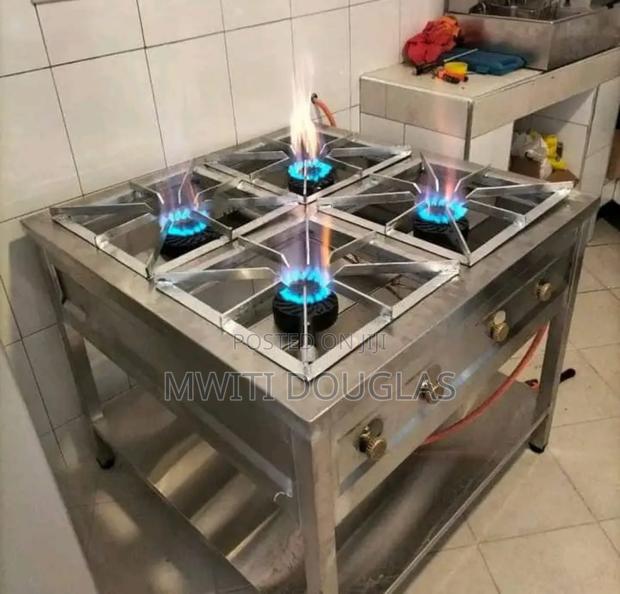 Classic Pure Stainless Four Burner Gas Cooker