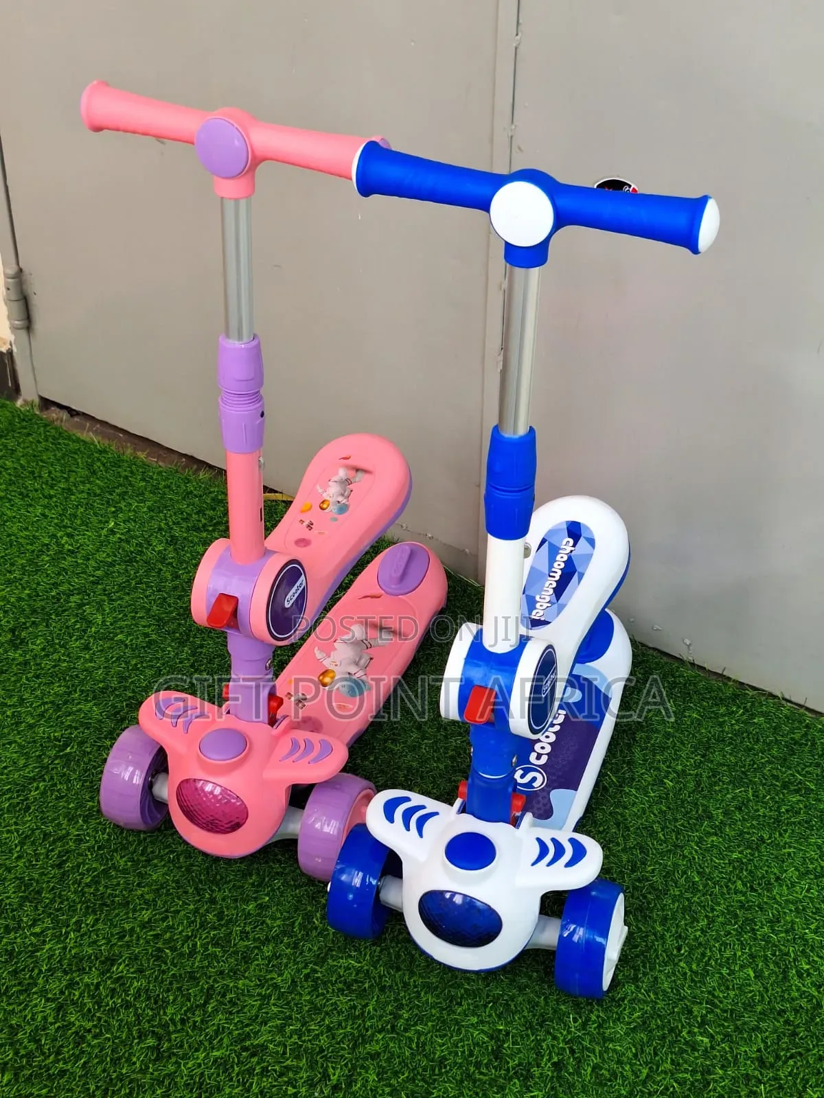 2 in 1 Kids Three Wheels Scooters