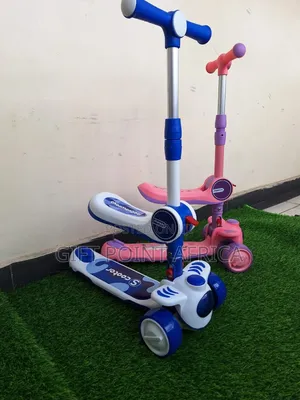 2 in 1 Kids Three Wheels Scooters With Adjustable Handle