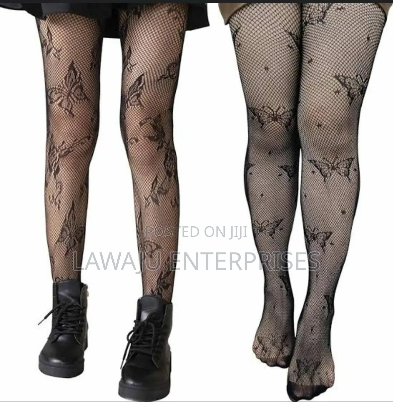 Patterned Fishnet Stockings