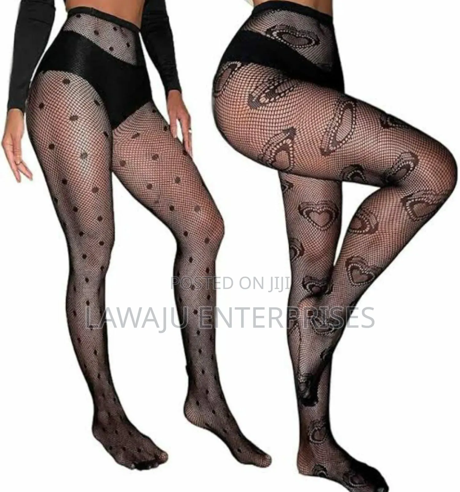 Patterned Fishnet Stockings