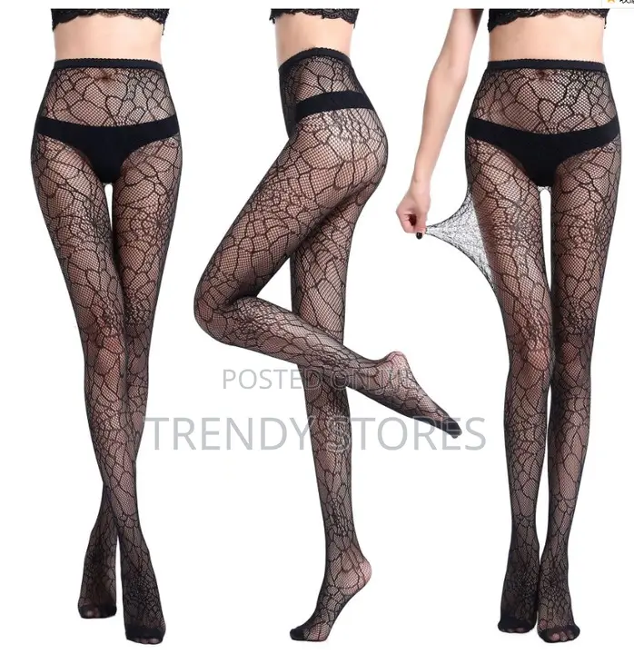 Patterned Fishnet Stockings