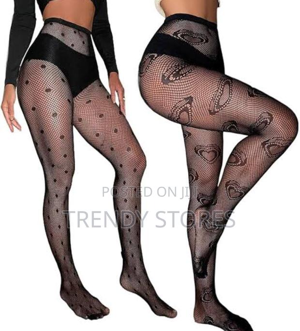 Patterned Fishnet Stockings - thumbnail 3