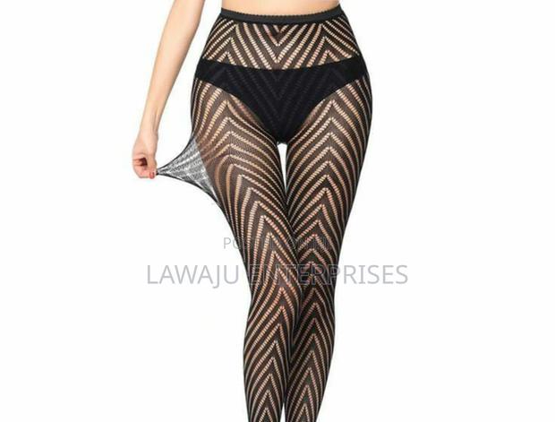 Stripped Fishnet Stockings - main view