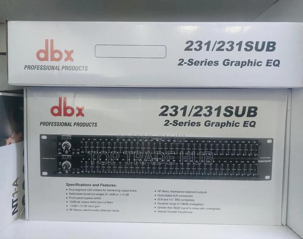 DBX 231/231 Sub 2 Series 31-Band Graphics Equalizer