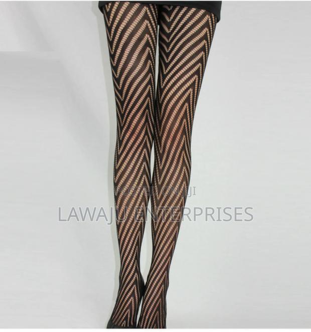 Stripped Fishnet Stockings - thumbnail 3