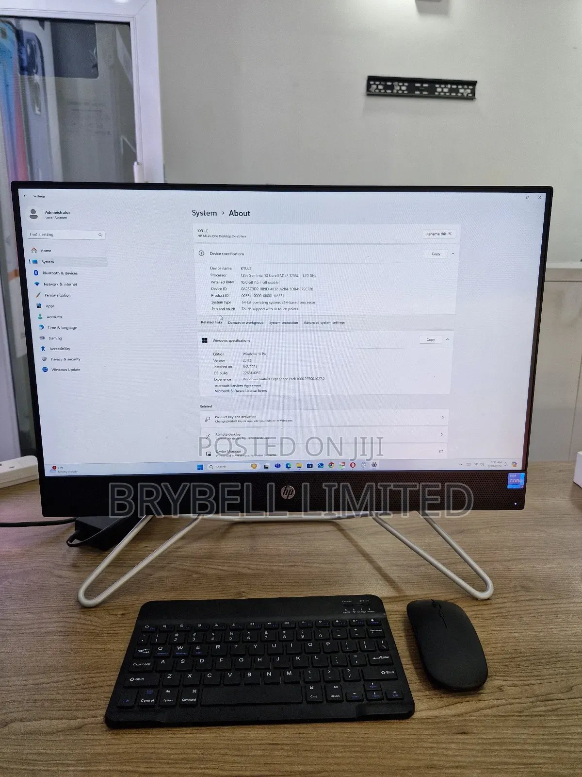 Desktop Computer HP AiO 24 16GB Intel Core I7 SSD 1T