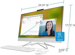 New Desktop Computer HP AiO 27 8GB Intel Core I7 SSD 512GB
