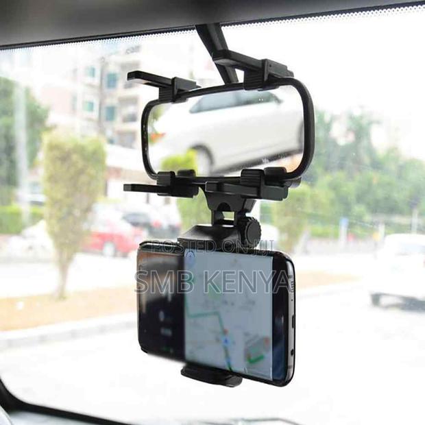 Multifunctional 360 Rear View Mirror Phone Holder - main view