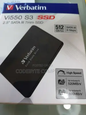 Verbatim Vi550 S3 2.5” Sata Internal SSD 512gb