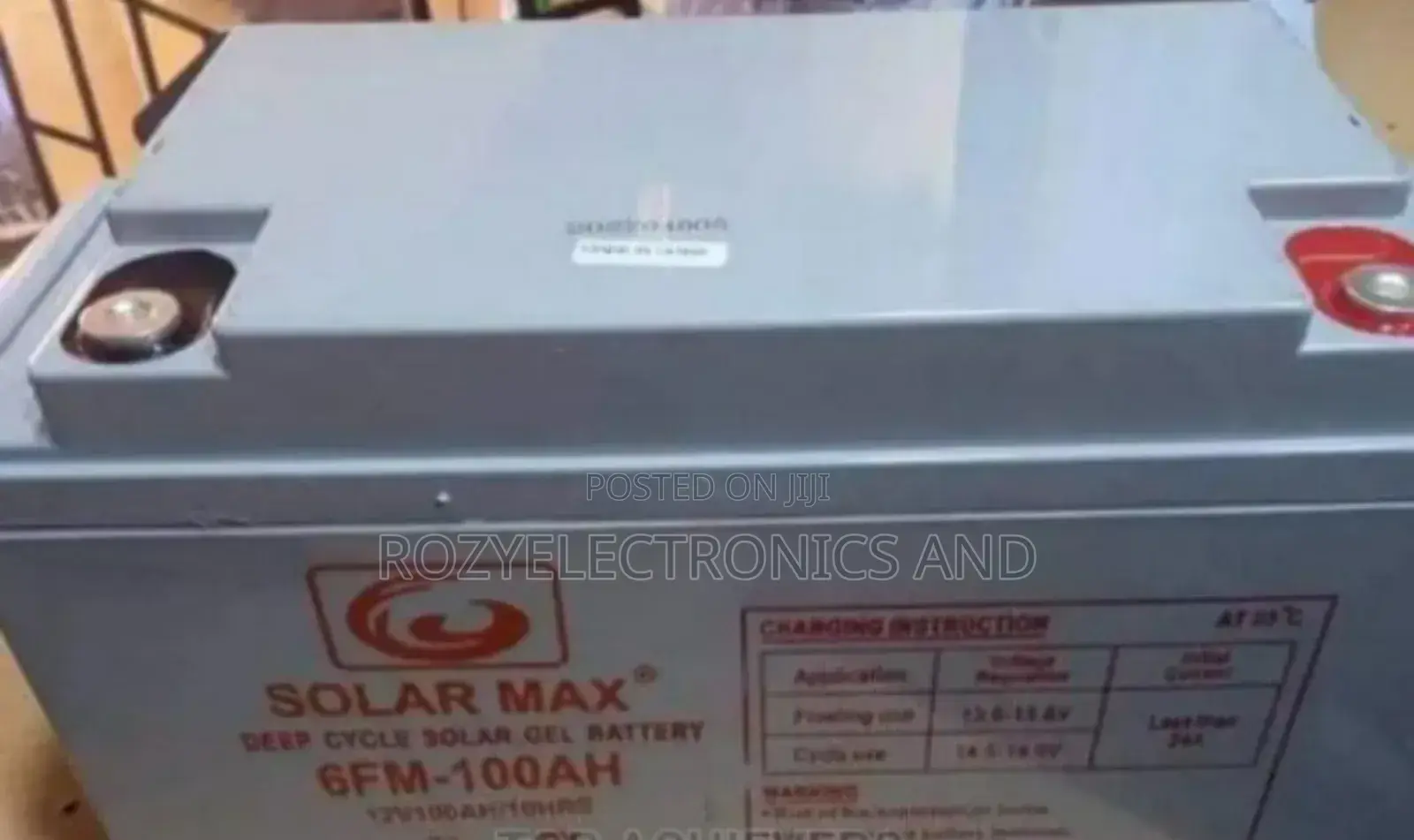 Solar Max Battery 100ah