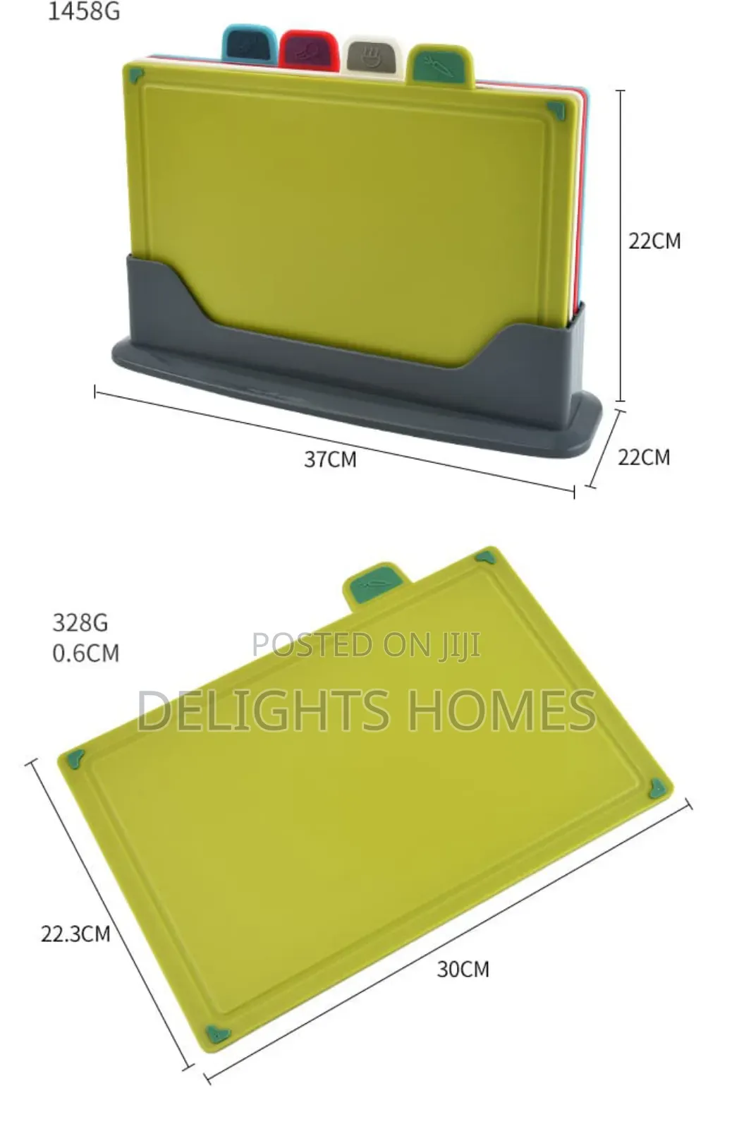 4in1 Chopping Boards Plus Stand