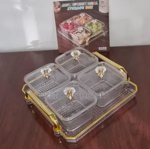 Acrylic Tray + 4pcs 300ml Storage Boxes