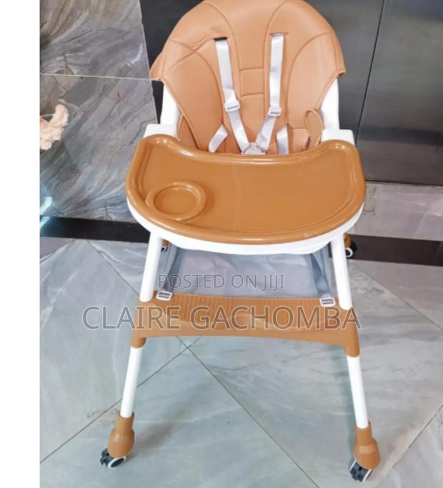 Peekaboo Premium 2 in 1 Comfy High Chair Beige Sand - main view