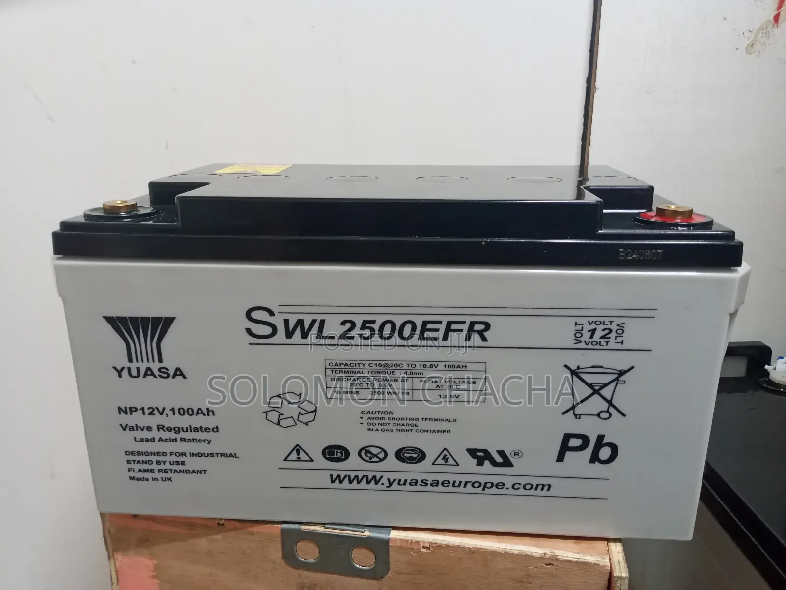New Yuasa 100ah SWL2500EFR Free Maintenance Battery