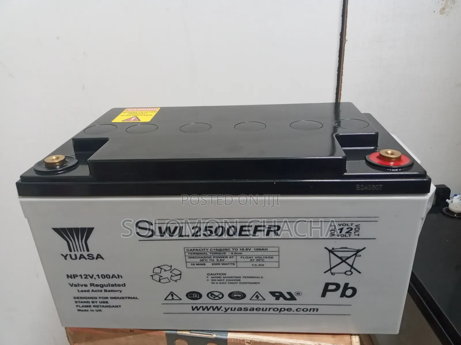 New Yuasa 100ah SWL2500EFR Free Maintenance Battery