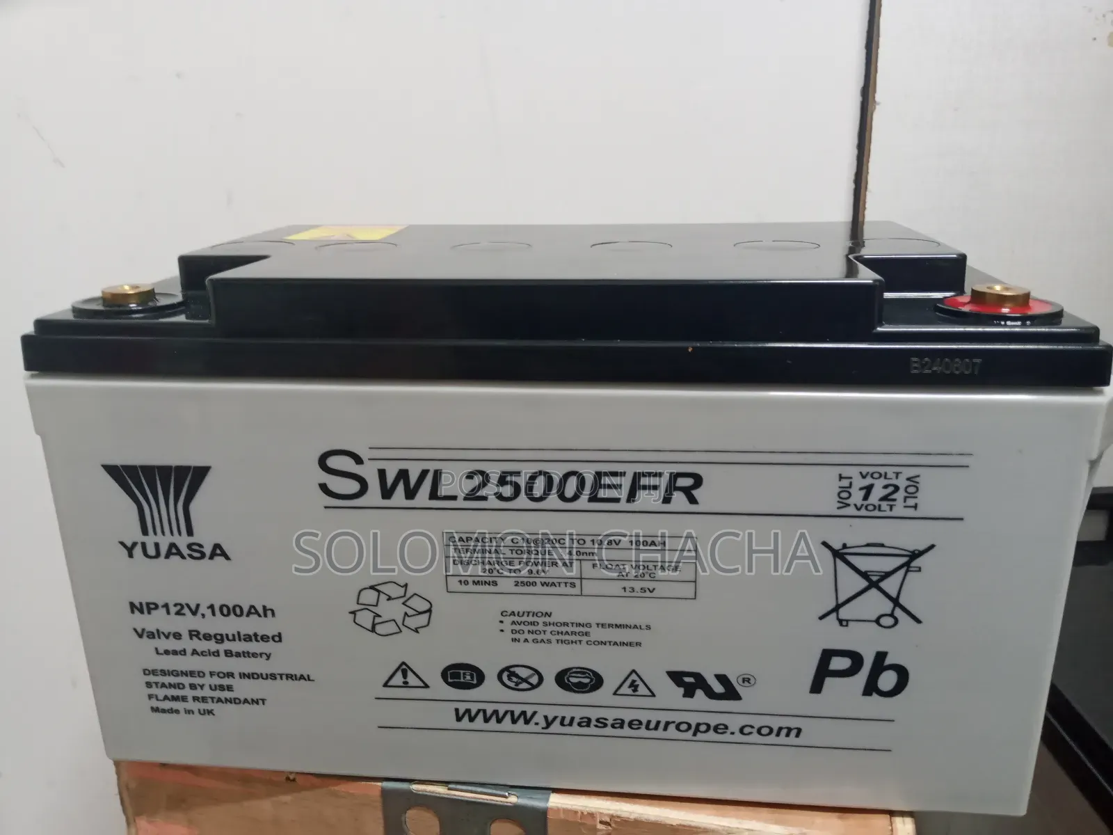 New Yuasa 100ah SWL2500EFR Free Maintenance Battery