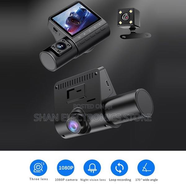 1080p Car Dash Cam 3 Channel Car Recorder Camera Front