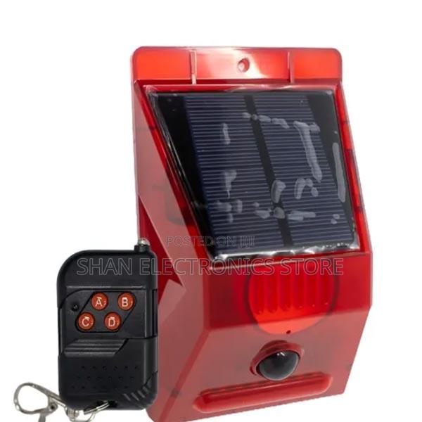 129db Solar Alarm Lamp Led Alertlight Infrared Motion Sensor